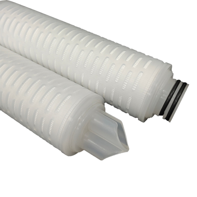 Stroomsnelheid 1-1,2 m3/h Polyester gepleteerde filterpatroon voor zware toepassingen