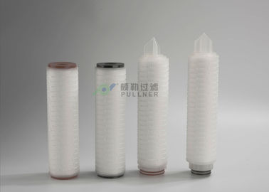 Geplooide PES Membraanfilterpatroon, RO-de Patroon van de Waterfilter 0.22um 10“