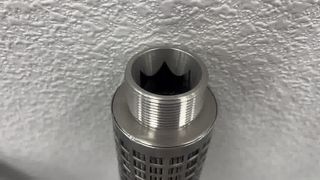 40 inch roestvrijstalen vezelvilt geplooide filterpatroon