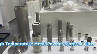 Gesinterde filterpatroon van metaalpoeder op hoge temperatuur