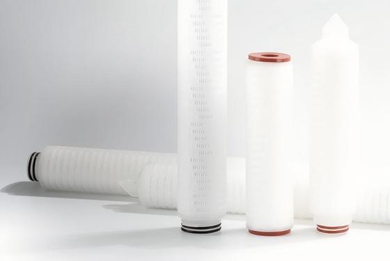 PTFE-filtercartridge van volledig teflon met PVDF-materiaal voor chemisch bestand en laag neerslaggebonden toepassingen