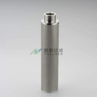 10 inch 316L Stainless Steel Sintered Mesh Filter Cartridge met hoge temperatuur en corrosiebestandheid voor toepassingen met een hoge stroom