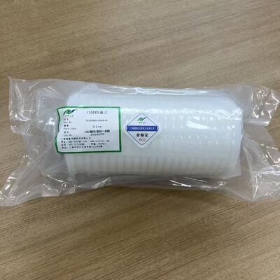 Filterpatroon met een buitendiameter van 130 mm, gevlegd met een hoge doorstroming van 200 L/min en een filteroppervlakte van 2 m2