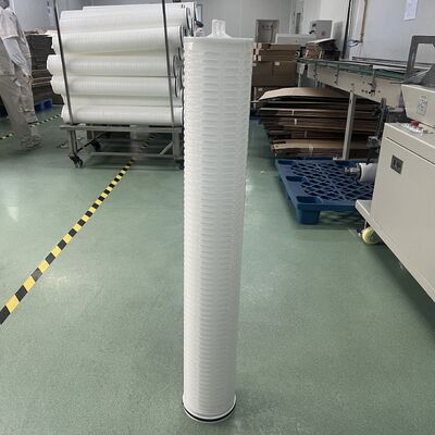 Industriële grote stroom PP gevlegde filterpatroon met 1um-100um micronbereik voor RO-voorfiltratie