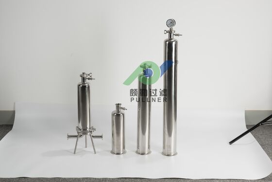 316L roestvrijstalen filterbehuizing met een enkele cartridge voor industriële vloeistoffiltratie met verschillende afmetingen