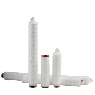 68.5 mm PP pleatfilterpatroon met maximale temperatuur van 80°C voor sterilisatie met warm water