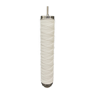 Gedrukt filterpatroon voor strengenwonden Polypropyleen kern glasvezel media 60 lengte 50 mm OD