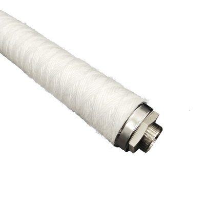 OD 60MM String Wound Filtration Cartridge met drager van roestvrij staal 304/316