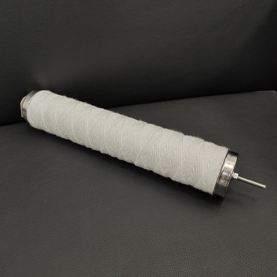 OD 60MM String Wound Filtration Cartridge met drager van roestvrij staal 304/316