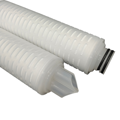 68.5 mm PP pleatfilterpatroon met maximale temperatuur van 80°C voor sterilisatie met warm water