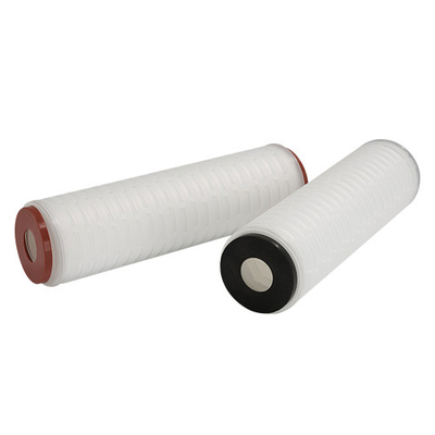 10 inch lengte polypropyleen materiaal PP pleatfilter met eindkappen