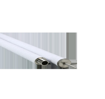 Gedrukt filterpatroon voor strengenwonden Polypropyleen kern glasvezel media 60 lengte 50 mm OD