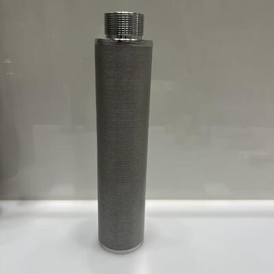 10 inch 316L Stainless Steel Sintered Mesh Filter Cartridge met hoge temperatuur en corrosiebestandheid voor toepassingen met een hoge stroom