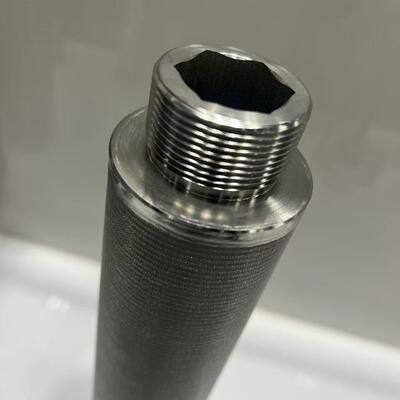10 inch 316L Stainless Steel Sintered Mesh Filter Cartridge met hoge temperatuur en corrosiebestandheid voor toepassingen met een hoge stroom