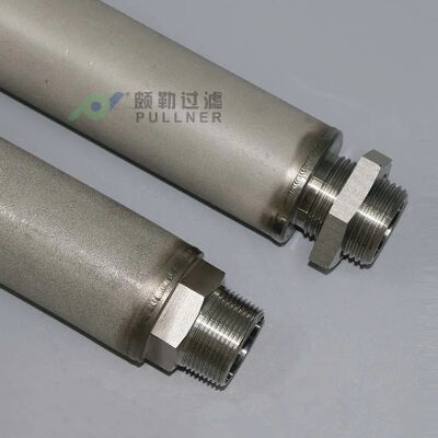 10 inch 316L Stainless Steel Sintered Mesh Filter Cartridge met hoge temperatuur en corrosiebestandheid voor toepassingen met een hoge stroom