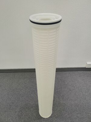 60 inch High Flow Filter Cartridge met polypropyleen gepleteerde media voor waterfiltratie van 0,1um-100um