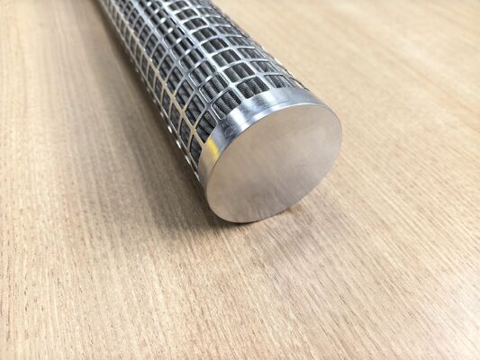 316L pleatfilterpatroon van roestvrij staal met een groot filteroppervlak en hoge temperatuurbestendigheid
