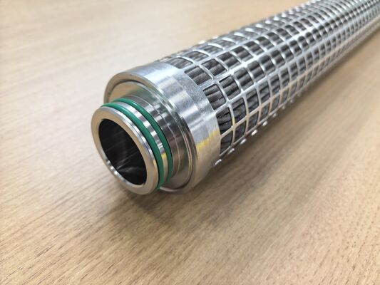 316L pleatfilterpatroon van roestvrij staal met een groot filteroppervlak en hoge temperatuurbestendigheid