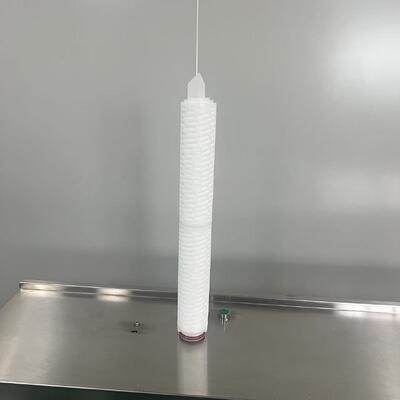 20 inch hoge dichtheid geplooide polypropyleen filterpatroon met 0,1-20um micronfiltratie